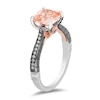 Thumbnail Image 2 of Enchanted Disney Villains Maleficent 8.0mm Morganite and 1/6 CT. TW. Diamond Engagement Ring in 14K Two-Tone Gold