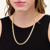 Thumbnail Image 2 of 5.3mm Franco Snake Chain Necklace in Hollow 10K Gold - 22"