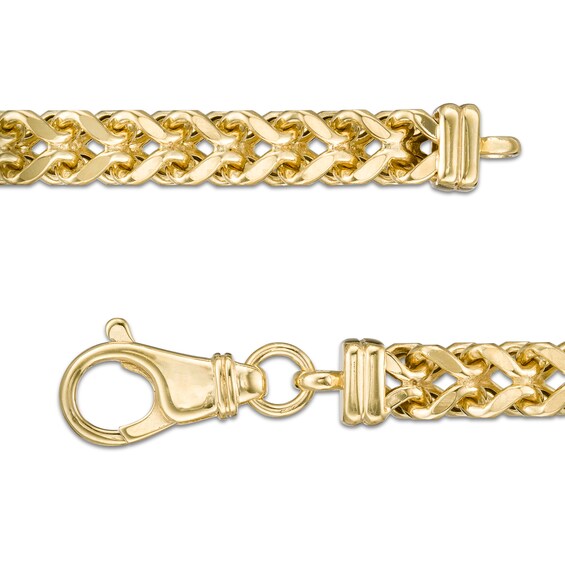 5.3mm Franco Snake Chain Necklace in Hollow 10K Gold - 22"