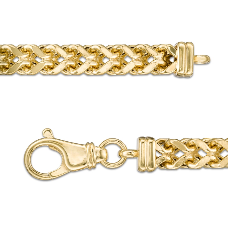 Main Image 4 of 5.3mm Franco Snake Chain Necklace in Hollow 10K Gold - 22"