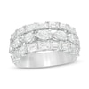 Thumbnail Image 0 of Vera Wang Love Collection 2-7/8 CT. T.W. Certified Diamond Three Row Band in 14K White Gold (I/SI2)