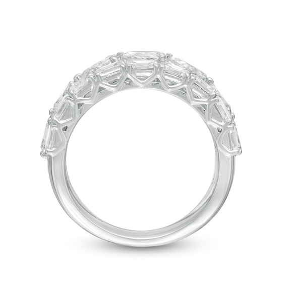 Vera Wang Love Collection 2-7/8 CT. T.w. Certified Diamond Three Row Band in 14K White Gold (I/Si2)