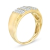 Thumbnail Image 3 of 1/2 CT. T.W. Composite Diamond Linear Triple Row Ring in 10K Gold