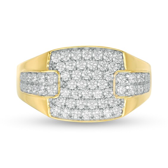 1 CT. T.w. Composite Diamond Collar Overlay Ring in 10K Gold