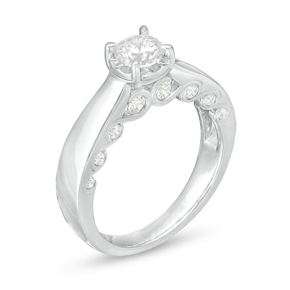 1 CT. T.w. Diamond Solitaire Engagement Ring in 10K White Gold (I/I3)