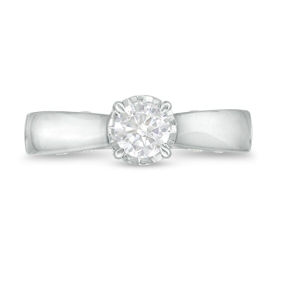 1 CT. T.w. Diamond Solitaire Engagement Ring in 10K White Gold (I/I3)