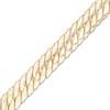 Thumbnail Image 1 of Made in Italy 9.6mm Curb Chain Bracelet in Hollow 10K Gold - 7.5"