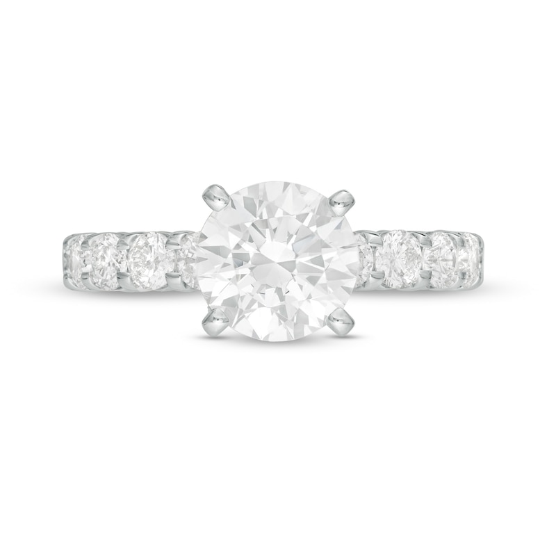 Main Image 4 of 2-1/2 CT. T.W. Diamond Engagement Ring in 14K White Gold