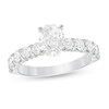 Thumbnail Image 0 of 2 CT. T.W. Oval Diamond Engagement Ring in 14K White Gold