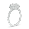 Thumbnail Image 3 of 1 CT. T.W. Diamond Alternating Frame Engagement Ring in 14K White Gold