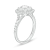 Thumbnail Image 3 of 1 CT. T.W. Diamond Cushion Frame Engagement Ring in 14K White Gold