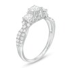 Thumbnail Image 3 of 1 CT. T.W. Diamond Past Present Future® Frame Twist Engagement Ring in 14K White Gold