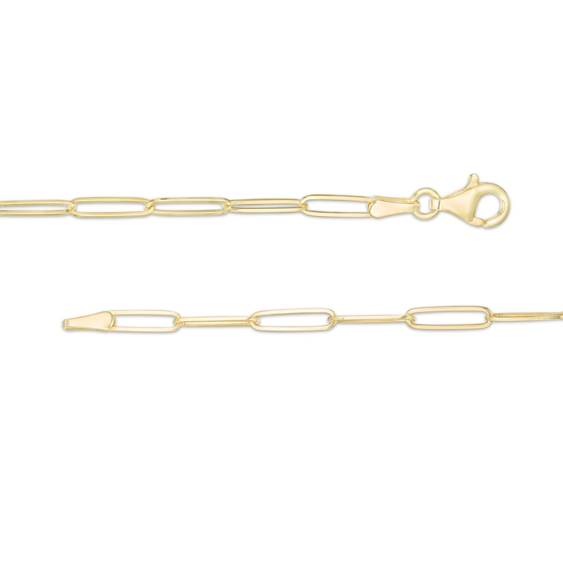 Main Image 3 of 2.6mm Elongated Link Chain Necklace in Solid 14K Gold - 20"