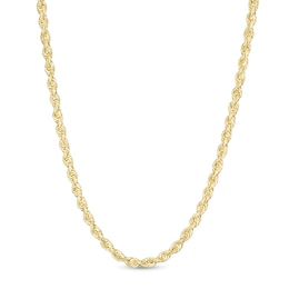 2.3mm Hollow Rope Chain Necklace in 14K Gold - 22&quot;