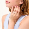 Thumbnail Image 2 of 1/5 CT. T.W. Composite Diamond Square Frame Vintage-Style Bridal Set in Sterling Silver