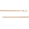 Thumbnail Image 2 of 2.3mm Rope Chain Necklace in Hollow 14K Rose Gold - 24"