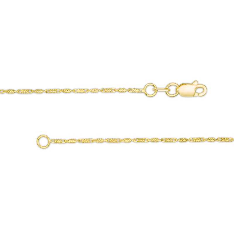 Main Image 3 of 0.95mm Lumachina Link Chain Necklace in Hollow 14K Gold - 16"