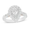 Thumbnail Image 1 of 1-1/2 CT. T.W. Pear-Shaped Diamond Frame Vintage-Style Engagement Ring in 14K Two-Tone Gold