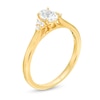 Thumbnail Image 2 of 5/8 CT. T.W. Oval Diamond Tri-Sides Engagement Ring in 14K Gold