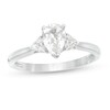 Thumbnail Image 1 of 5/8 CT. T.W. Pear-Shaped Diamond Tri-Sides Engagement Ring in 14K White Gold