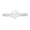 Thumbnail Image 4 of 3/8 CT. T.W. Pear-Shaped Diamond Tri-Sides Engagement Ring in 10K White Gold