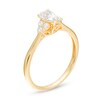 Thumbnail Image 3 of 3/8 CT. T.W. Pear-Shaped Diamond Tri-Sides Engagement Ring in 10K Gold