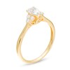 Thumbnail Image 2 of 3/8 CT. T.W. Pear-Shaped Diamond Tri-Sides Engagement Ring in 10K Gold