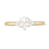 Thumbnail Image 3 of 3/8 CT. T.W. Pear-Shaped Diamond Tri-Sides Engagement Ring in 10K Gold