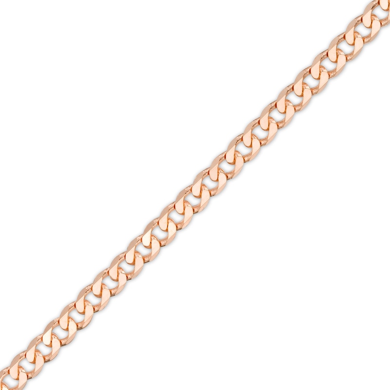 Main Image 1 of 2.7mm Curb Chain Bracelet in Solid 14K Rose Gold - 7.25"