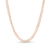 Thumbnail Image 1 of 2.7mm Curb Chain Necklace in Solid 14K Rose Gold - 18"