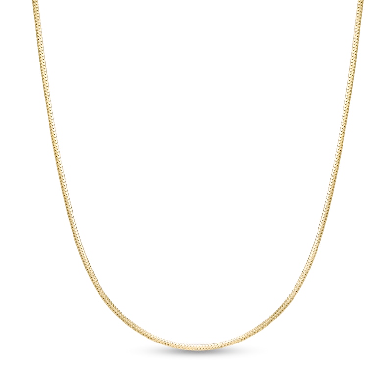 Zales 1.0mm Solid Snake Chain Necklace in 14K Gold - 20