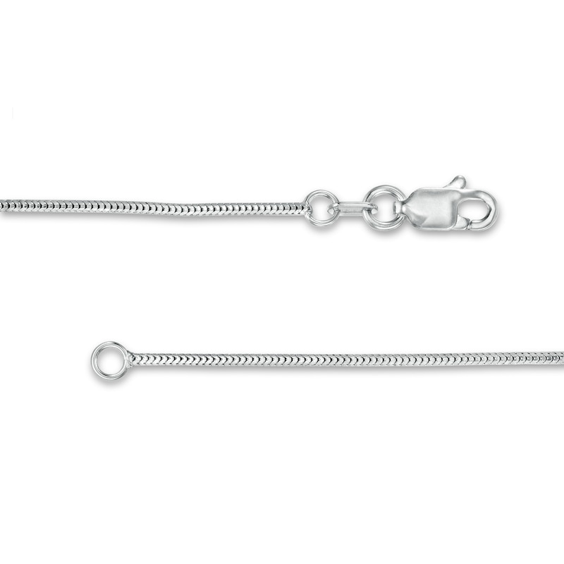 Main Image 3 of 1.0mm Snake Chain Necklace in Solid 14K White Gold - 20"
