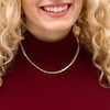 Thumbnail Image 2 of 3.0mm Mirrored Leaf Rope Chain Necklace in Solid 14K Gold - 16"