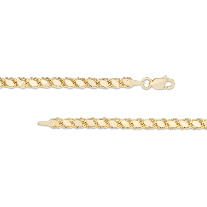 Main Image 3 of 3.0mm Mirrored Leaf Rope Chain Necklace in Solid 14K Gold - 16"