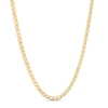 Thumbnail Image 1 of 3.0mm Mirrored Link Chain Necklace in Solid 14K Gold - 18"