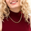 Thumbnail Image 2 of 3.0mm Mirrored Link Chain Necklace in Solid 14K Gold - 18"