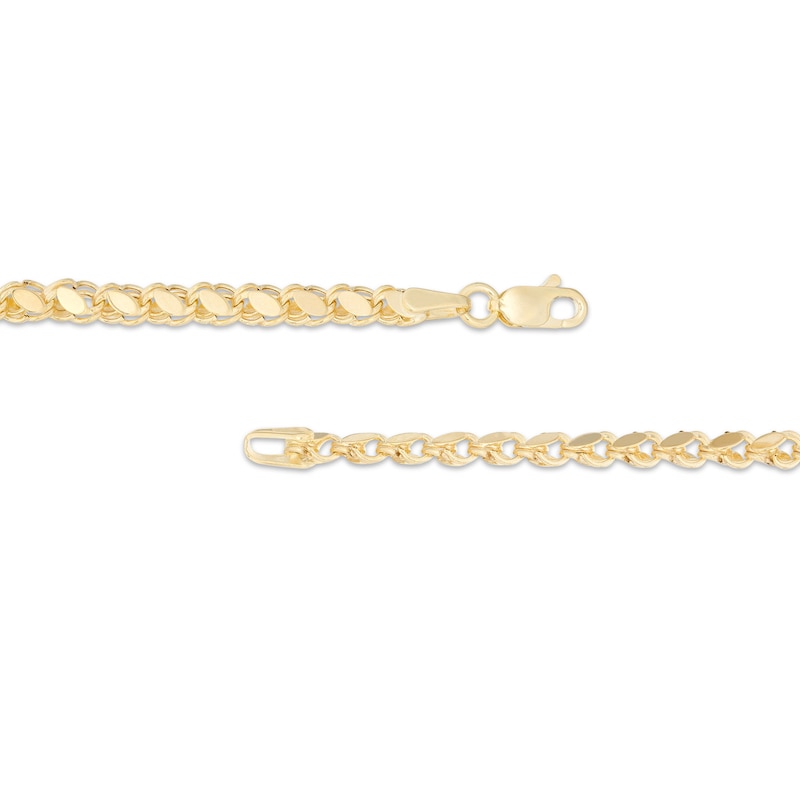 Main Image 3 of 3.0mm Mirrored Link Chain Necklace in Solid 14K Gold - 18"