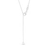 Thumbnail Image 3 of 5/8 CT. T.W. Diamond Pear-Shaped Frame Necklace in 14K White Gold