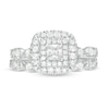 Thumbnail Image 4 of 1 CT. T.W. Princess-Cut Diamond Frame Bridal Set in 14K White Gold