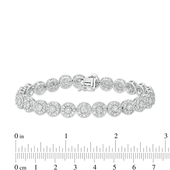 7 CT. T.w. Diamond Tennis Bracelet in 10K White Gold - 7.5"