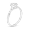 Thumbnail Image 3 of 1/3 CT. T.W. Princess-Cut Diamond Round Frame Ring in 10K White Gold