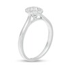 Thumbnail Image 3 of 1/3 CT. T.W. Princess-Cut Diamond Oval Frame Ring in 10K White Gold