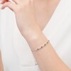 Thumbnail Image 2 of 3/8 CT. T.W. Enhanced Black and White Diamond Station Bolo Bracelet in Sterling Silver - 9.5"