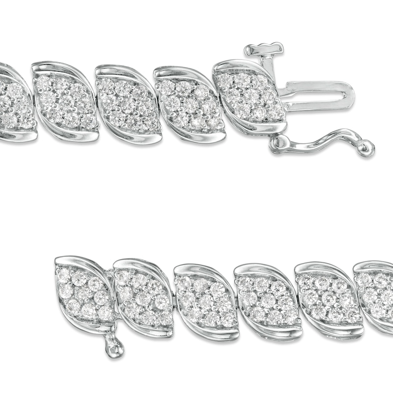 Main Image 3 of 3 CT. T.W. Composite Diamond Tennis Bracelet in 10K White Gold