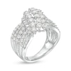 Thumbnail Image 2 of 2 CT. T.W. Composite Diamond Waterfall Ring in 10K White Gold