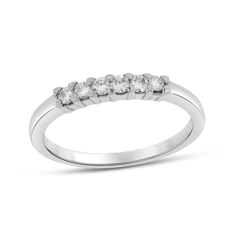 Main Image 1 of 1/5 CT. T.W. Diamond Wedding Band in Platinum