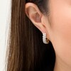 Thumbnail Image 1 of 1 CT. T.W. Diamond Cascading Twist Hoop Earrings in 10K Gold