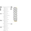 Thumbnail Image 3 of 1-1/2 CT. T.W. Diamond Cascading Twist Hoop Earrings in 10K Gold