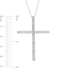 Thumbnail Image 3 of 1 CT. T.W. Diamond Cross Pendant in 10K White Gold