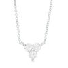 Thumbnail Image 1 of 1/2 CT. T.W. Diamond Past Present Future® Necklace in 10K White Gold
